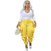 Women Pants Designer 2023 New Solid Wood Ear Edge Drawstring Casual Trousers Loose Leggings 5 Colours