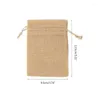 Jewelry Pouches F19D Cotton Linen Drawstring Gift Storage Bag For Wedding Christmas Packaging