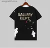 T-shirts pour hommes New Men Women Tops High Street Tide GALLERYDPT T-shirt Casual Loose Short-Sleeved Hip-Hop Cotton Clothing T230625