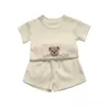 Été bébé filles et garçons Cothes ensemble coton respirant nouveau-né bébé vêtements enfants salon porter L230625