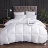 Set di biancheria da letto Piumino d'oca bianca per l'estate Trapunte trapuntate invernali Coperta Piumino molto caldo Imbottitura per 2 persone King Queen Double Twin Size 230625