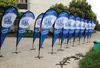 NO.1 outdoor advertising banner stands custom logo bali printing polyester pole teardrop bow flex flying beach feather flag
