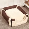 chenils stylos Intérieur Dog House Doux Cosy Dog Cave Lit Pliable Amovible Chaud Nid De Maison Avec Tapis Pour Petits Chats Moyens Animaux Chenil 230625