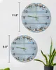 壁の時計ビーチヒトデ青い木製テクスチャー明るいポインター時計家の家の装飾