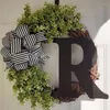 Decorative Flowers 26 English Letters Front Door Wreath Art Crafts Party Decoration Accessory For Festival Year Wedding Dropship