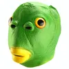 Новинка игры Зеленая рыба Маска Смешная Маска Латекс Маска лица животных для костюма для маскарада на Хэллоуин.