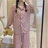 Męska odzież snu Piękna słodka piżama z paski qiu dong kobieta może nosić w 2023 r.