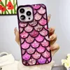 Échelle de poisson Placage Téléphone Cas Peau Électrolytique Couverture Arrière Paillettes Doux Protecteur pour iPhone 14 14pro max 13 13pro 12 12 pro 11