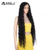 Synthetic Lace Wig 40 Inch Long Deep Wavy Curly Wigs For Women Blonde Full Lace Wig Blonde Lace Wig Cosplay 230524