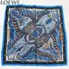 Scarves 100% Silk Scarf Women Stylish Small Bandana Boho Style Paisley Print Kerchief Square Headband Hip-hop Turban 53*53cm 230621