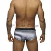 Roupa de banho masculina nova roupa de banho de verão listrada maiô masculino sexy cintura baixa calções de banho moda masculina maiô shorts de praia Zwembroek Heren x0625 x0625 x0625 x062