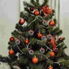 Decorative Flowers 20 Pcs Christmas Wreath Decorations Outdoor Mini House Home Garland Toy Artificial Ring Ornament Plastic Party