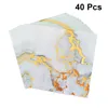 Table Napkin 40pcs Marbleized Design Disposable Paper Towels Napkins For Baby Shower Birthday Wedding Party Supplies