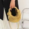 Torba narzędzi 2023 wiązka linii Złote srebrne ramię luksusowy chleb wiązany crossbody Lady Evening Women torebka hobo 230625