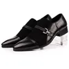 Italien Schwarz Echtes Leder Spitz Kleid Schuhe Männer Müßiggänger Luxus Slip Auf Formale Schuhe Männlichen Party Und Hochzeit Schuhe