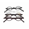 Sunglasses Frames Vintage Eyeglass Super Small 37mm Eyewear Spring Hinges Oval Acetate Glasses For Men Women Prescription