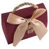 Подарочная упаковка свадебная вечеринка коробки с красными конфетами с золотом для свадебного душа