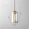 Hanglampen Creatieve verlichting Trappenhuis Cafe Restaurant Bar Verlichting Nordic Glas Lamp Ophanging Armatuur Hangend