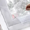 Cortinas translúcidas Mosquiteiro Rede de janela Tela de inseto Inseto interno Fácil de encaixar com fita Têxtil doméstico 230625