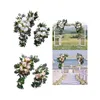 Flores decorativas Artificiais Conjunto de Arco de Casamento Seda Peônia Flor Swag Elegante Realista Versátil Guirlandas Feitas à Mão Guirlandas Florais