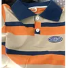 Polos Stripe Polo Tee قمصان kawaii anime الأولاد الأطفال الجمالية الصيفية للملابس المراهقة البلوزات harajuku قميص لطيف قمم boy t-shirt 230625