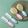 Baby Comb Moft Natural Hair Brush Head Comb Infant Comb Huvud Massager Hårborste Nyfödd Baby Cleaning Brush Baby Care Tool