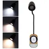 Lámparas de mesa LED luz de lectura protección ocular brillo ajustable negro 360 grados giratorio Control remoto cuello de cisne para dormitorio