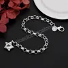 luxe 925 Sterling Zilver Shining fine Crystal Star Armband voor vrouwen Modeontwerper partij bruiloft Sieraden Vakantie geschenken