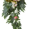 Decoratieve bloemen Bruiloft Decoratie Set 936 Simulatie Bloem Roos Pioen Welkomstkaart Boog Latei