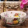 Mediterranean style Jingdezhen ceramic bathroom wash basin art counter hot-sellinghigh quatity Icfou