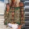 Damesblouses Blouse Sexy Bohemen Off Shoulder Shirt Comfortabel Dames Flare Mouw Zomer Streetwear