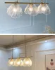 Pendant Lamps Nordic Creative Fresh Glass Three-headed Meal Hanging Modern Simple Shell B&B Restaurant Chandelier