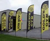 Canivete Swoop de transporte rápido bandeira dupla face interior ao ar livre comercial pena banner