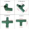 Other Garden Tools 10 20pcs 3 4Way Tee Plastic Gardening Corner Connectors Plant Stakes Fencing Pipe Joint Frame Edging for Greenhouse 230625