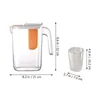 Servis uppsättningar kallt vatten kanna kyl kylskanning av plastsaftlock lockar dryck pitchers kaffeglas te vattenkokare