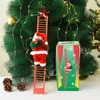 Santa Claus Climbing rope Christmas Ornaments Gift Electric Santa Claus Climbing Ladder Doll Toys Merry Christmas Tree Hanging