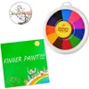 Intelligens Toys Creative Finger Painting Kit med bok Non Toxic Washable Paint Children's Paints Supplies for Toddlers Kids 230621