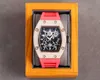 Часы Richard's Milles с бриллиантами, мужские часы Rm17-01 с полым турбийоном, дизайнерские часы Cl9l, новые высококачественные наручные часы Iced Out 19p, оригинал высокого качества