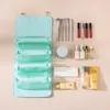 Reseflaskor Creative Fourinone Cosmetic Bag Solid Color Storage Wash Portable Badrum Toalettartiklar som hänger 230625