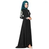 Etnische Kleding Moslim Abaya Ramadan Feestjurk Dubai Islamitische Turkse Gewaad Borduurwerk Geborduurde Klassieke Temperament Jurk Onregelmatig