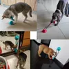 犬のおもちゃを噛む犬のおもちゃシリコン吸引カップタグインタラクティブドッグボールおもちゃのための噛む噛む歯の掃除歯ブラシ給餌ペット用品230625