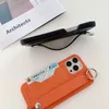 Custodia a portafoglio per porta carte di credito in pelle Litchi Premium per iPhone 13 Pro Max 14 12 11 XS XR 8 7 Plus Custodia per telefono con cinturino da polso