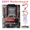 Motherboards X99 Motherboard SATA Cable Switch Baffle Thermal Grease Pad LGA2011 V3 M.2 NVME NGFF Support DDR4 4X16G