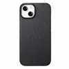 Premium Litchi Grain Leather Slim Matte Case для iPhone 13 14 Pro Max 12 11 XS XR x 8 7 с плюс анти-скользи