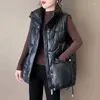 Gilets pour femmes automne hiver veste sans manches Cardigan femmes coton gilet mode coréenne bouffée chaud neige vêtements gilet