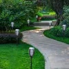 Spedizione gratuita impermeabile sfarfallio solare Effetto fiamma, 12 Luce di torcia solare a LED con palo per giardino Path Pathway Yard Vuole