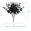 Dekorative Blumen 1PCS Simulation Schwarz Eukalyptus Blatt Gefälschte Blume Einfache Dekoration Lysimachia Künstliche Pflanze