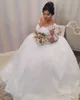 2024 Sexy A Line Wedding Dresses Scaup Scoop Illusion Long Sleeves Lace Lace Deliques Bridal Length Vestido de Noiva plus 0424