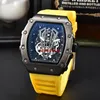 Reloj Hombre Top R Luxusmarke Armbanduhr Mode 3 Pin Quarzuhr Persönlichkeit weinfassförmige Herrenuhr 518