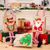 Gift Wrap Merry Christmas Bags Santa Claus Snowflake Dot Cartoon Xmas Tree Candy Biscuit Bag For Supplies Kid's